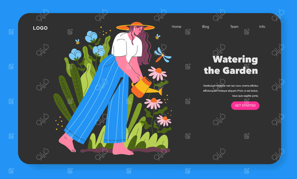 دختر باغبان: تصویر تخت