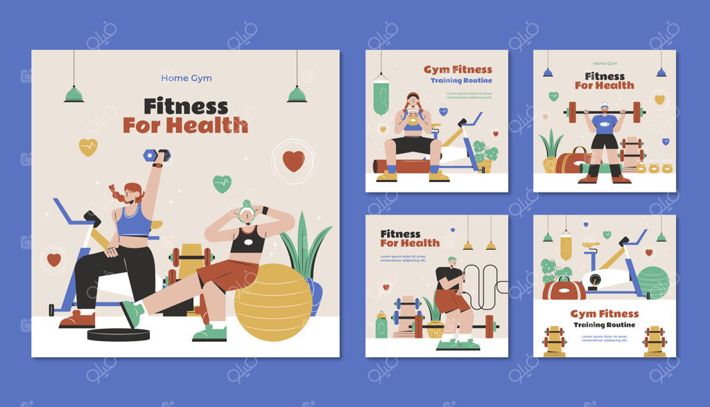 قالب باشگاه با طراحی تخت