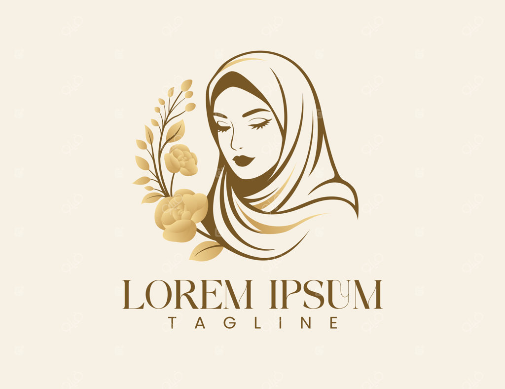 قالب طراحی لوگوی حجاب اسلامی