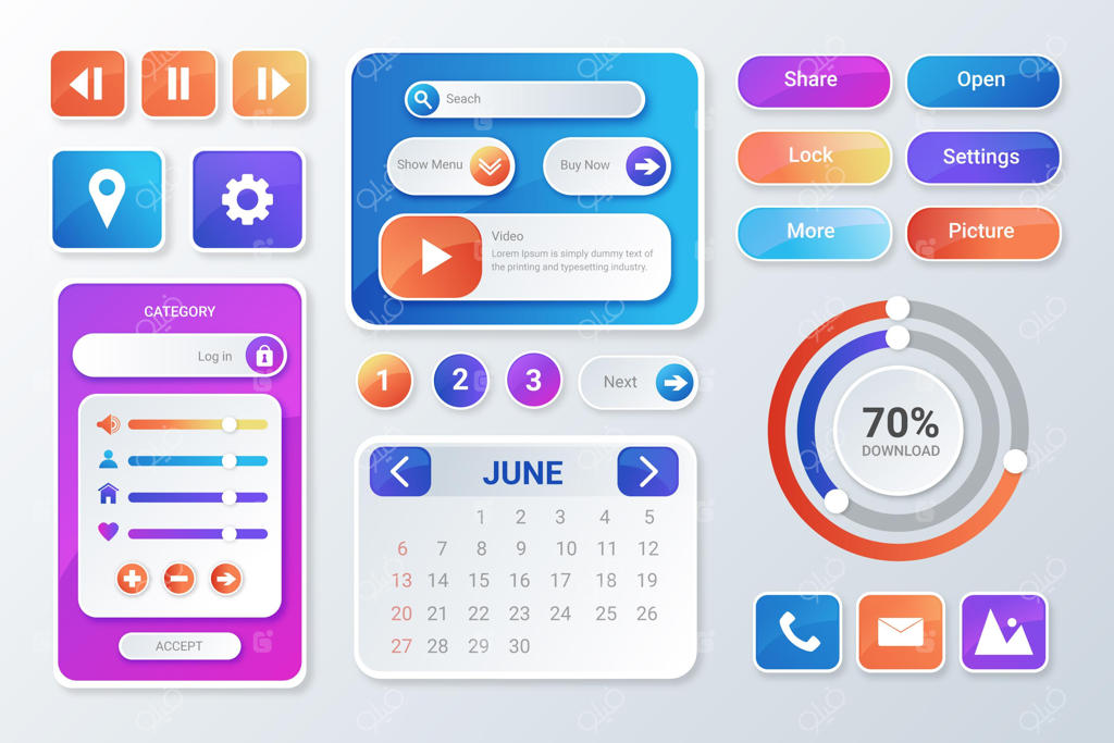 المان‌های گرادینت رابط و تجربه کاربری