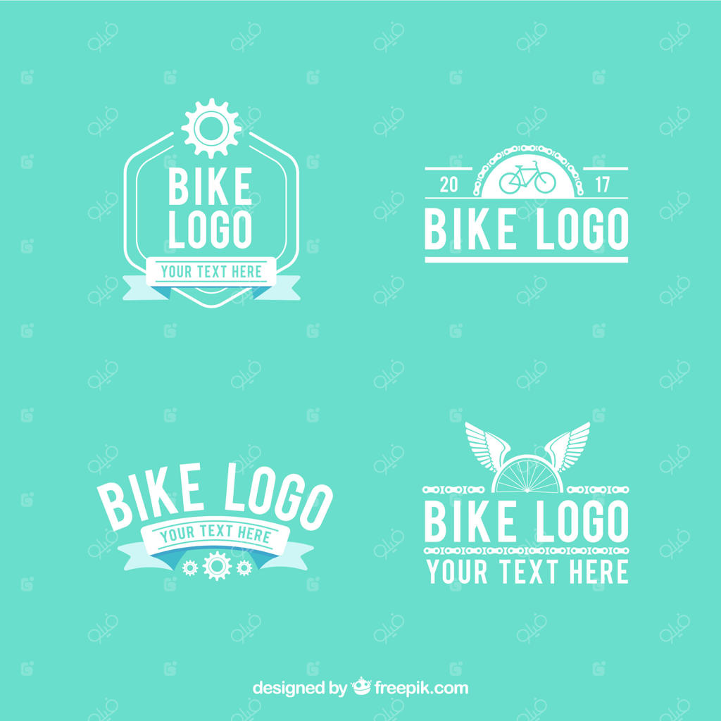 مجموعه مدرن لوگوهای دوچرخه
