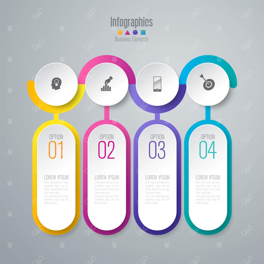 چهار عنصر اینفوگرافیک تجاری برای ارائه مؤثر