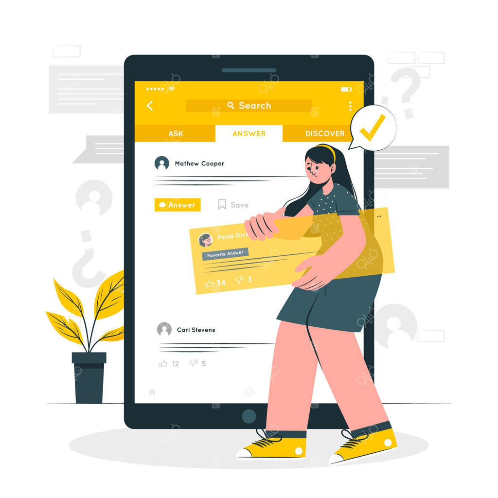 ایده پاسخ من به تصویر کشیده شد