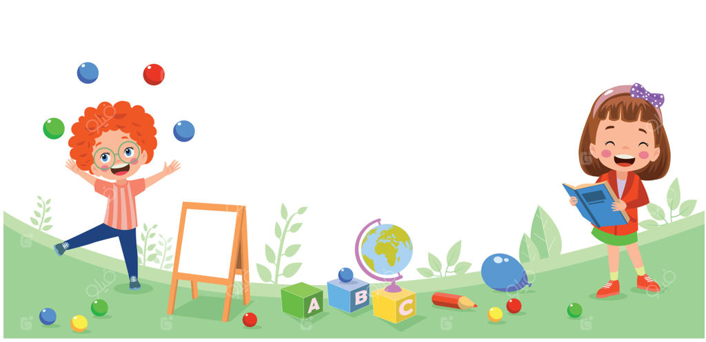 کارتون کودکان با پلاکارد خالی