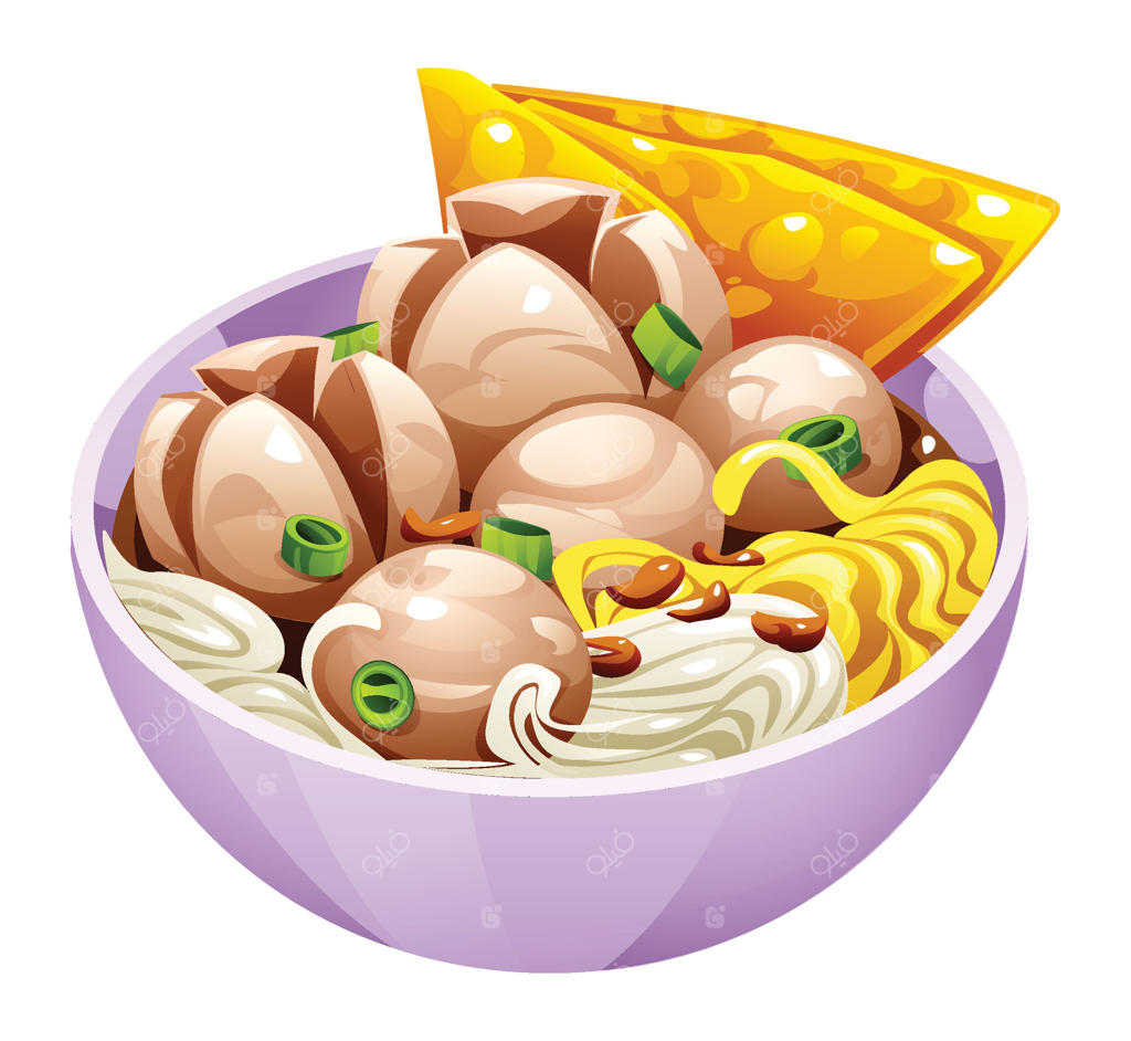 یک کاسه لذیذ نودل با تاپینگ‌های گوناگون