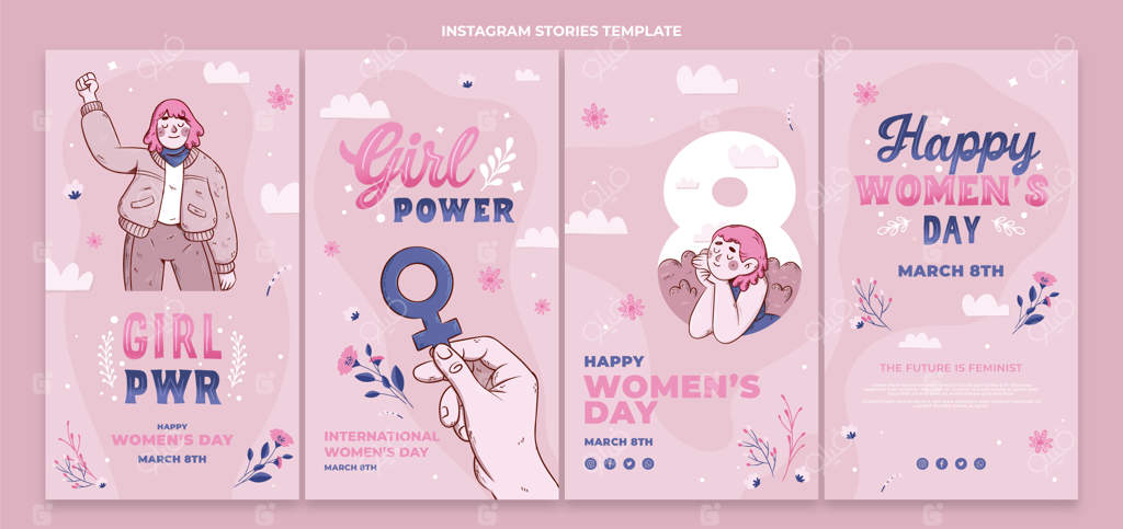 مجموعه استوری‌های اینستاگرام به مناسبت روز جهانی زن