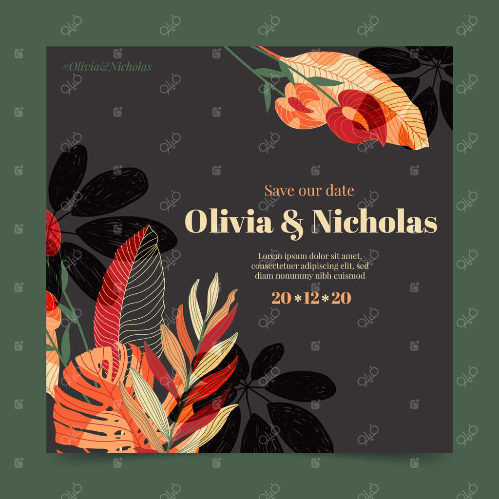 قالب فلایر مربع برای جذب تاریک مخاطب