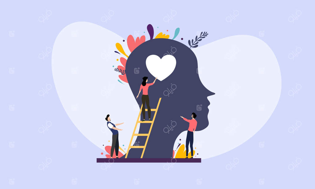 طراحی تصویرسازی بهداشت روان برای رویداد روز جهانی سلامت روان