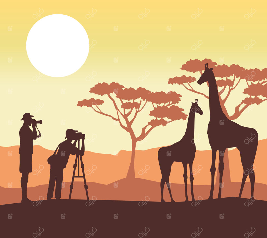 گردشگرانی که از سایه خود عکس می‌گیرند