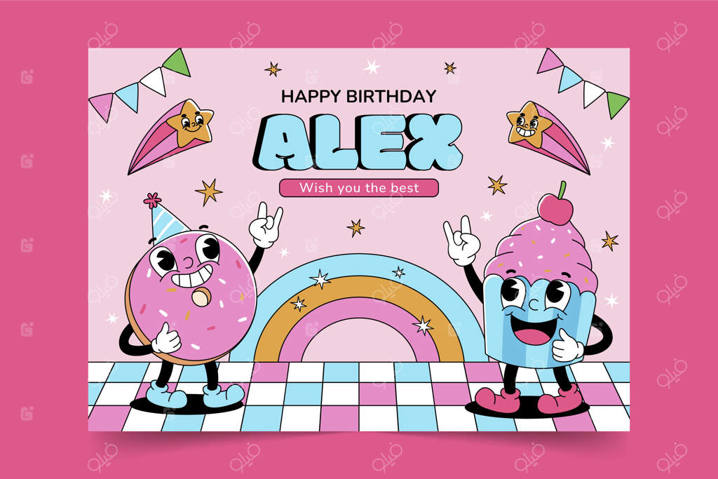 قالب کارت تبریک تولد