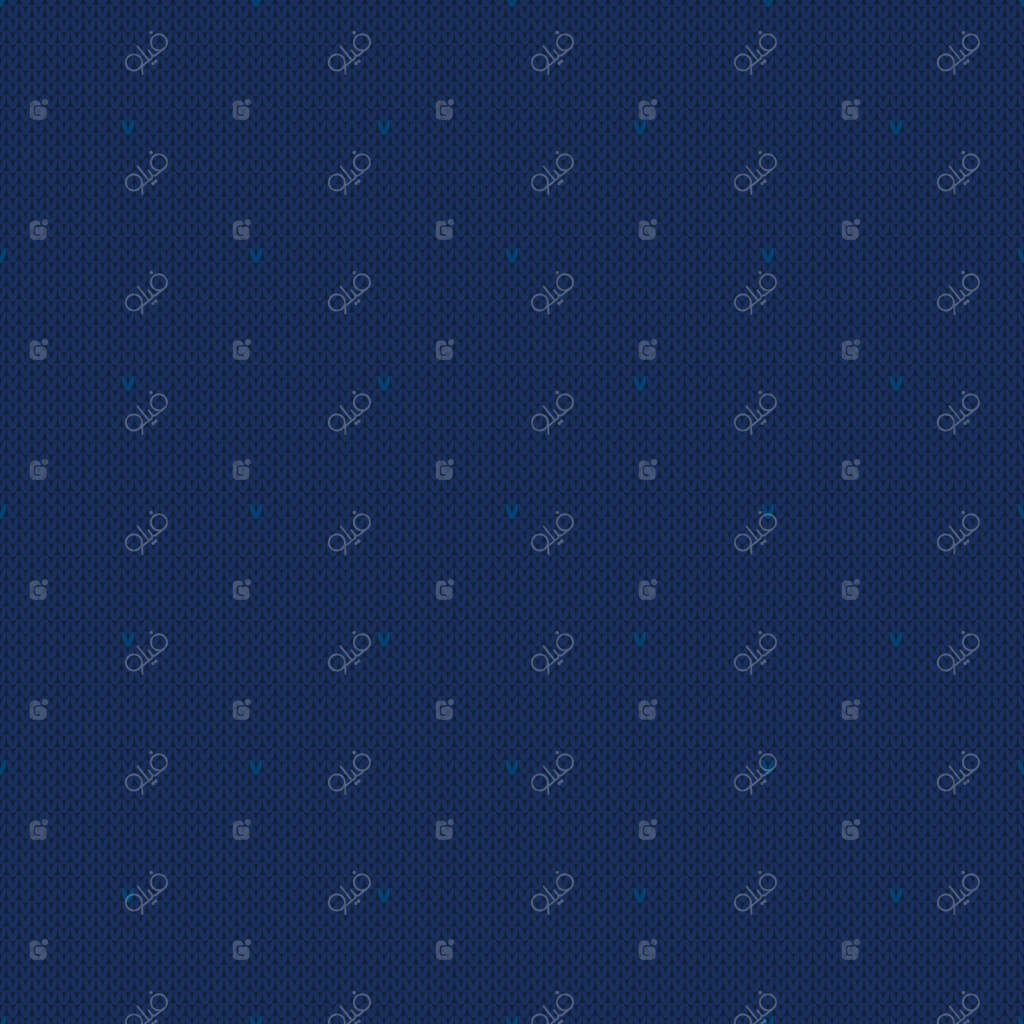 پترن انتزاعی ژاکت بافتنی: پس‌زمینه یکدست با سایه‌های آبی. تقلید بافت پشمی.