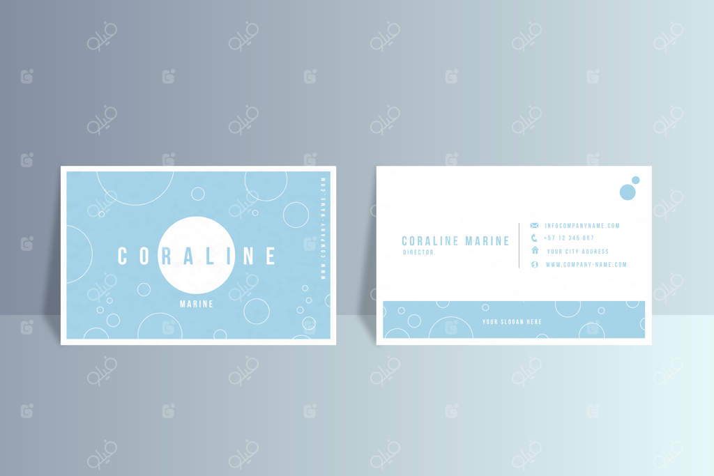 پترن کارت ویزیت با سبک مینیمالیستی