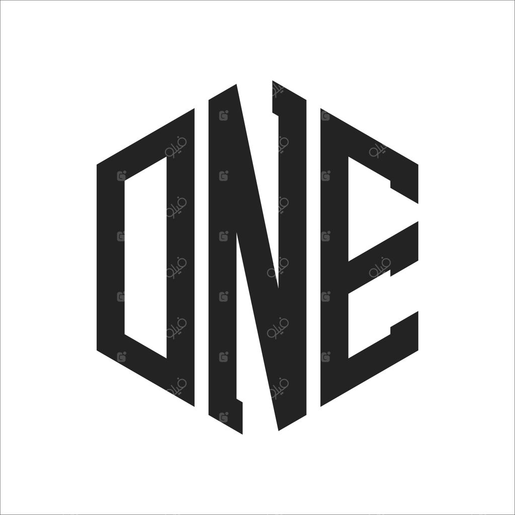 طراحی لوگوی مونوگرام Dne در قالب شش‌ضلعی