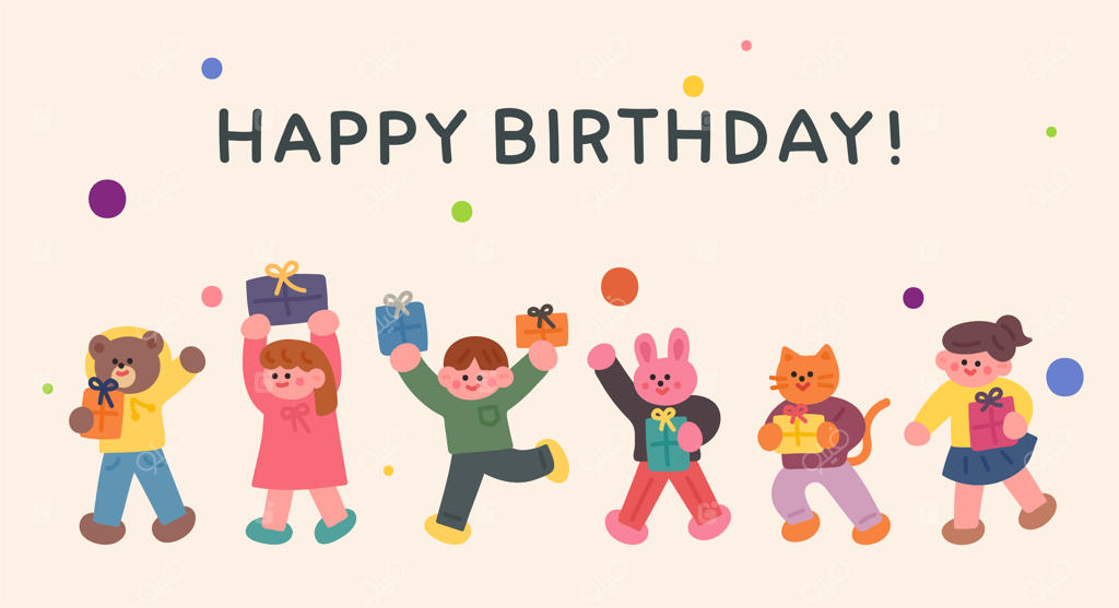 کارت تبریک تولدت مبارک.