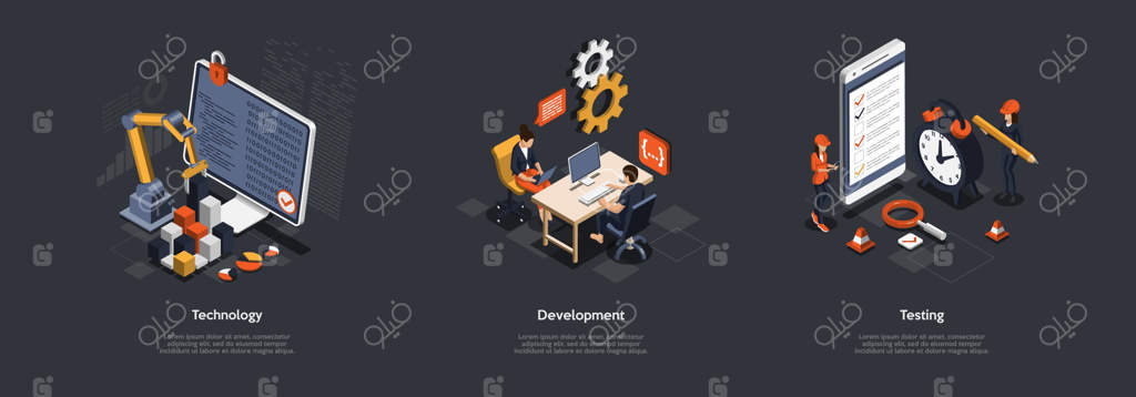 مفهوم کار تیمی، شراکت و دستیابی به اهداف. تصویرسازی.