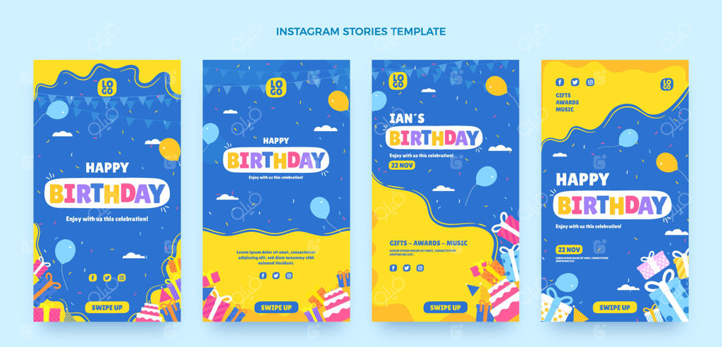 داستان‌های اینستاگرام ساده و مینیمال برای تولد