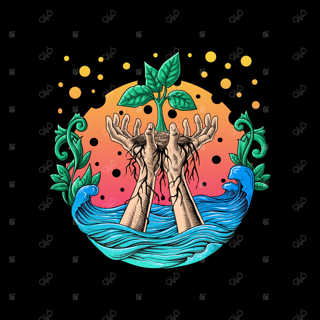 وکتور تصویرسازی حیات طبیعی