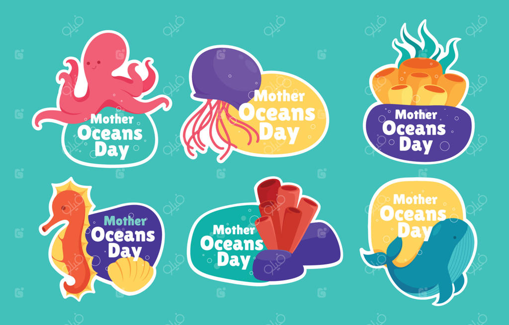 استیکر روز مادر اقیانوس