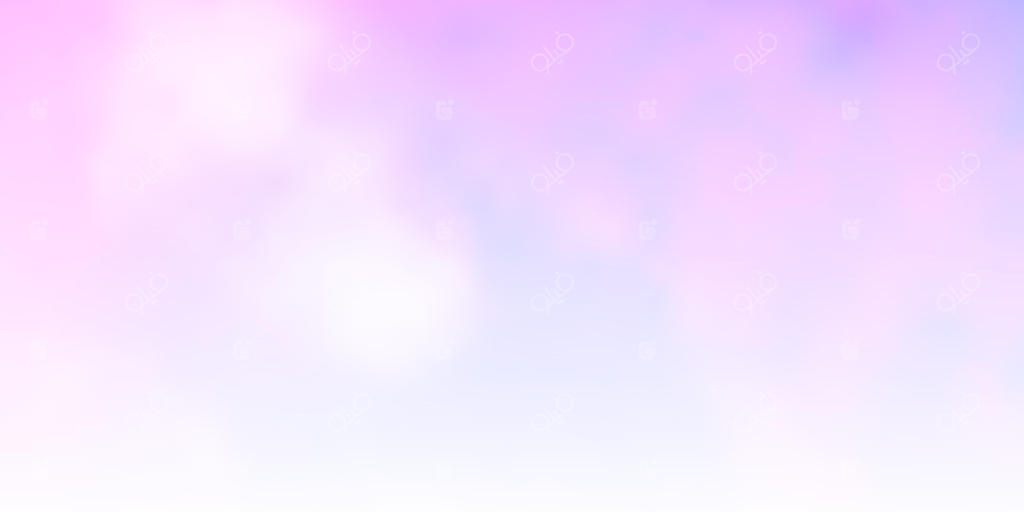 پترن وکتور صورتی روشن و آبی با آسمان و ابرها.