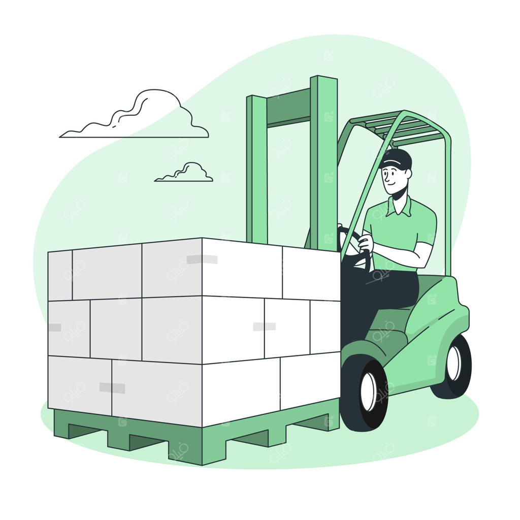 تصویرسازی مفهوم لجستیک