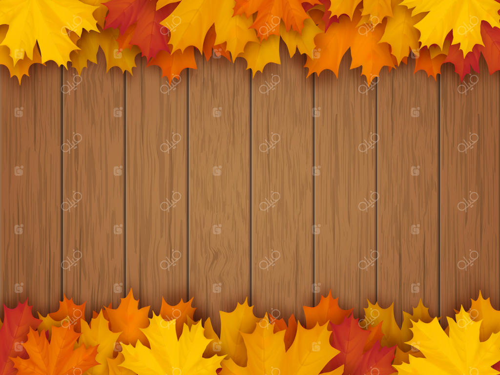 حاشیه‌ای از برگ‌های افرا روی سطح چوبی وینتیج.