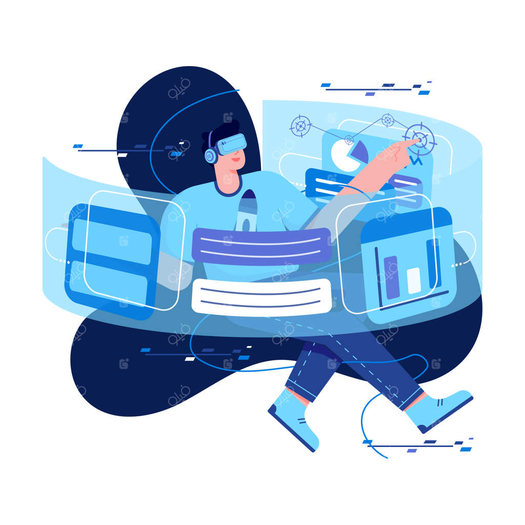 شناور در واقعیت مجازی - تصویرسازی تخت