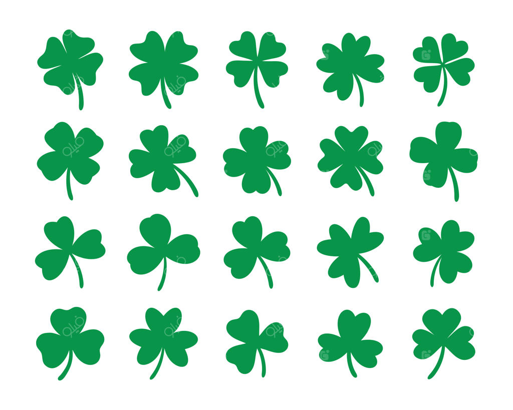 شبدر چهاربرگ سبز، نماد خوش‌شانسی در جشنواره سنت پاتریک