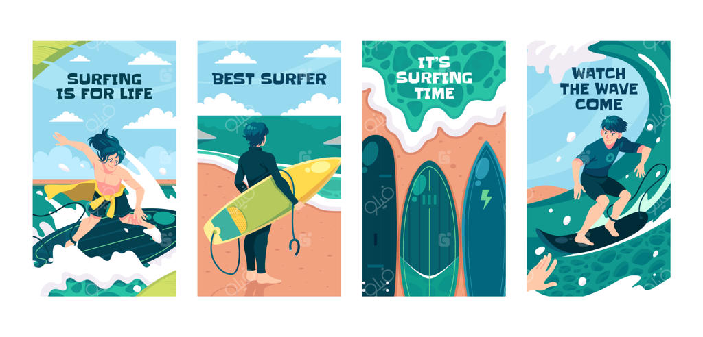 طراحی قالب گشت و گذار در امواج