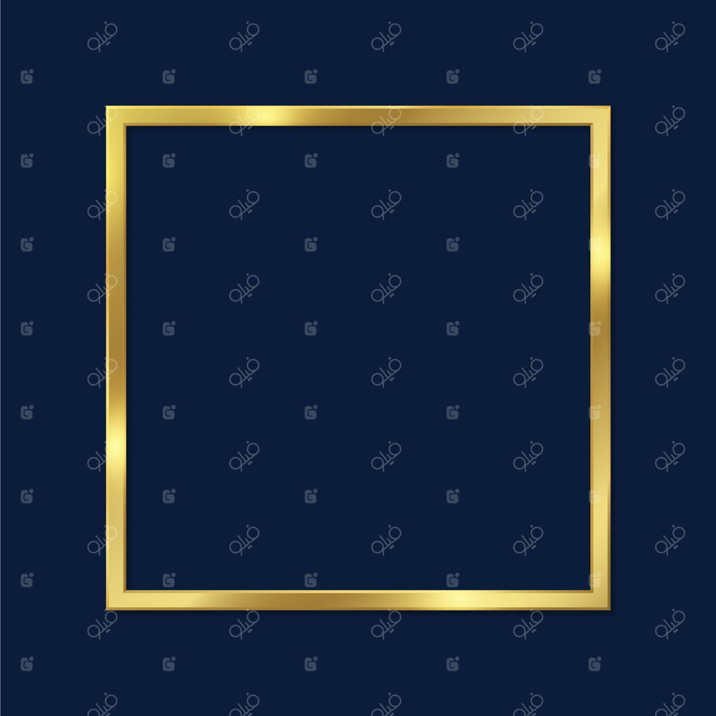 طراحی قاب طلایی واقع‌گرایانه