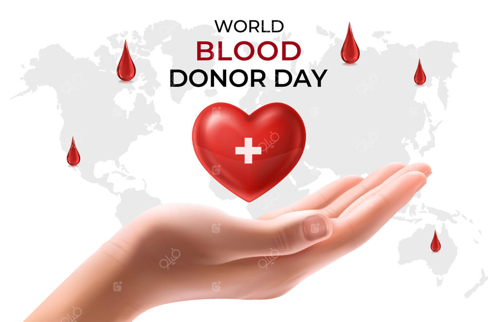 پس‌زمینه‌ی روز جهانی اهدای خون به صورت واقعی‌گرایانه