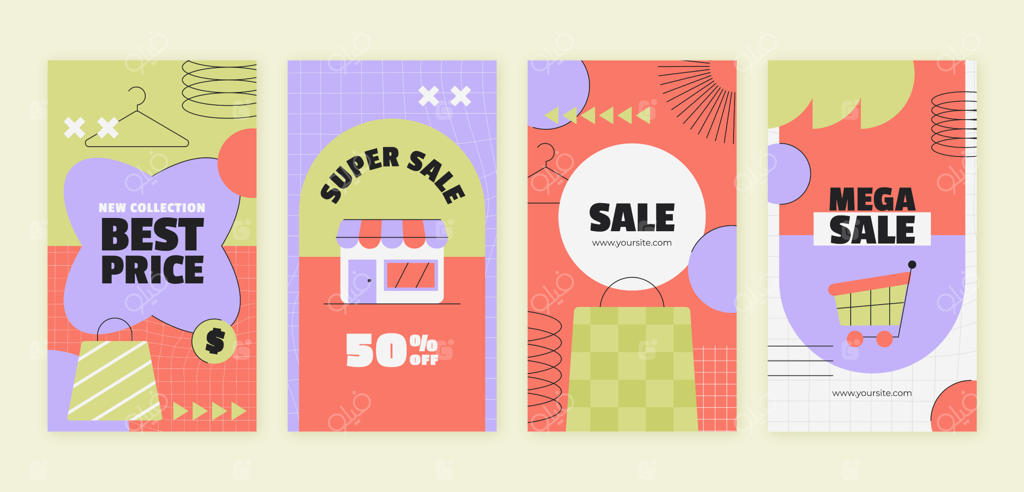 مجموعه استوری‌های اینستاگرام برای فروش ویژه