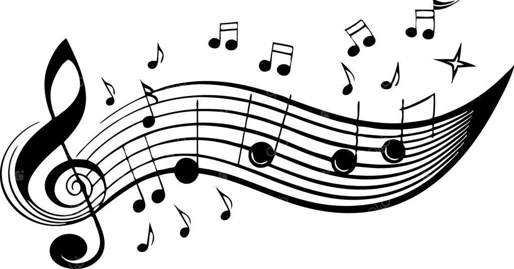 پارتیتور موسیقی با نُت‌ها و کلیدی در سمت چپ