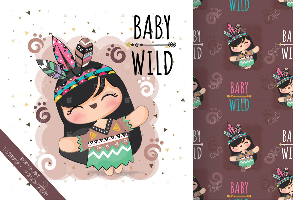 تصویر دختر بوهوی حیوانات بامزه در پس‌زمینه