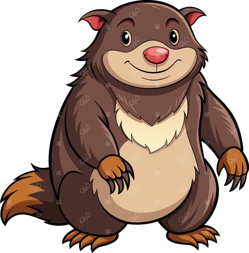 موش کور در باغ موجود در فایل EPS