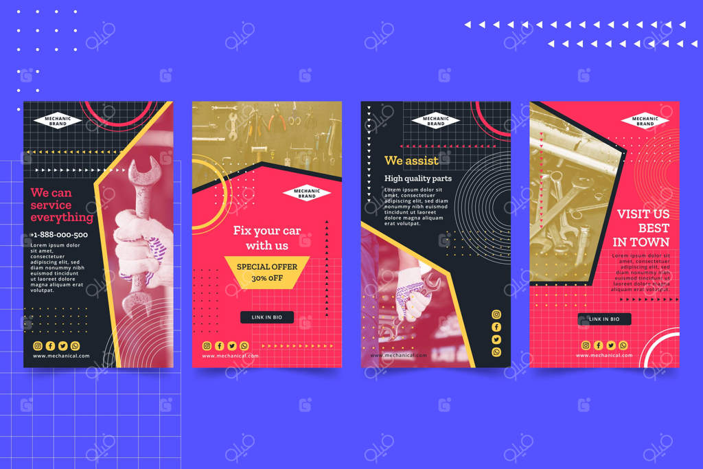 استوری‌های اینستاگرام مکانیک‌ها