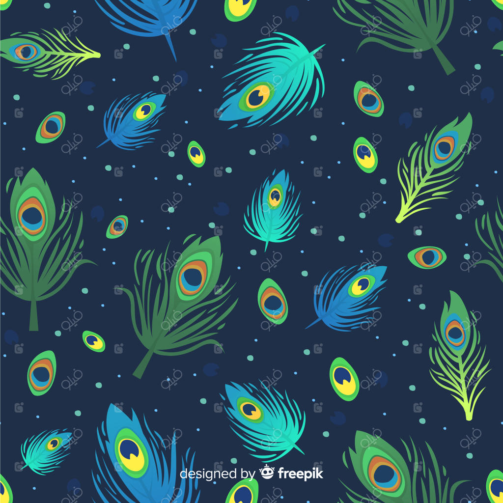 الگوی تزئینی پر طاووس