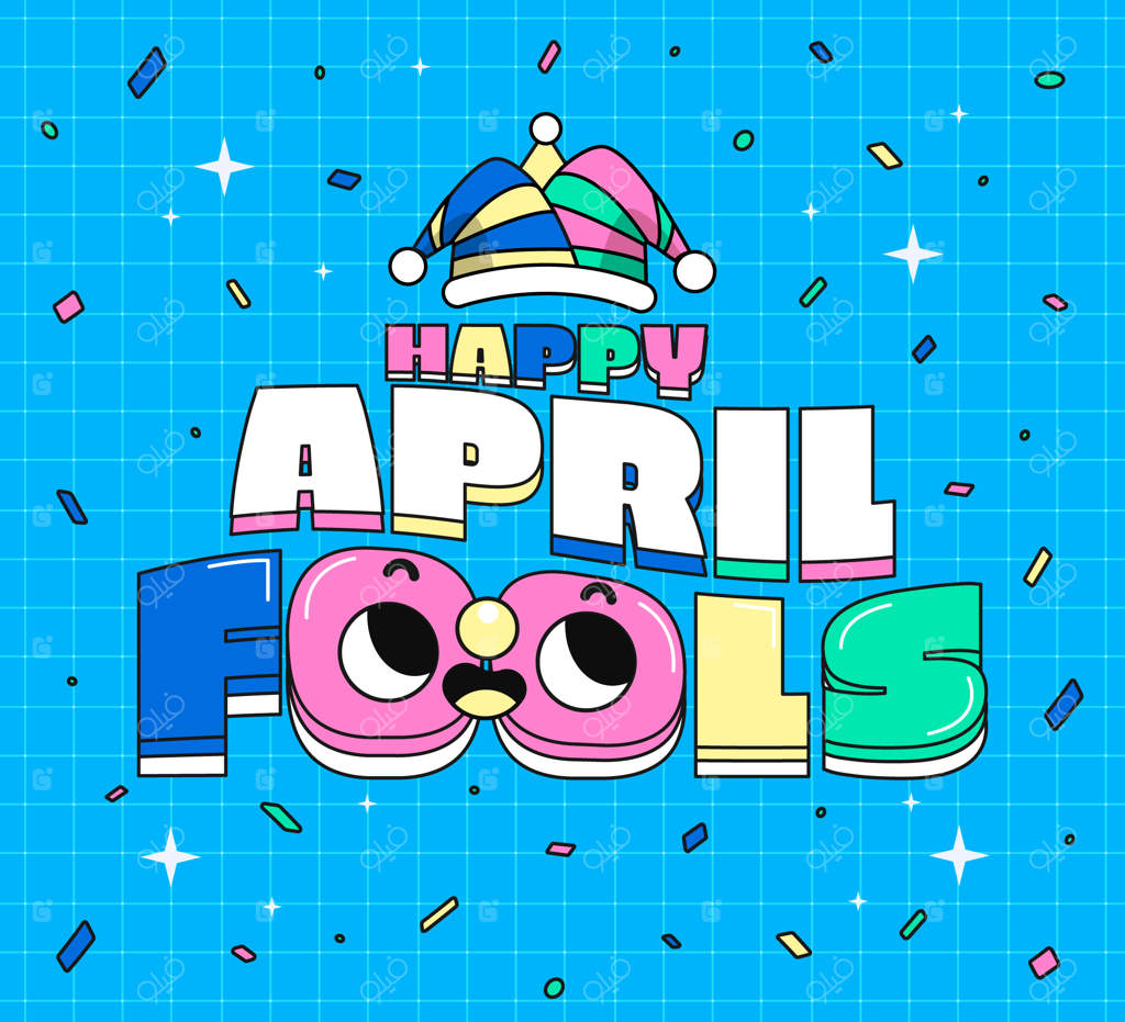 تصویرسازی ساده برای روز اول آوریل