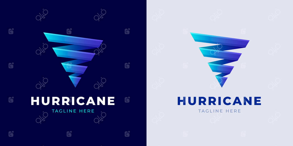 پترن حرفه‌ای لوگوی طوفان