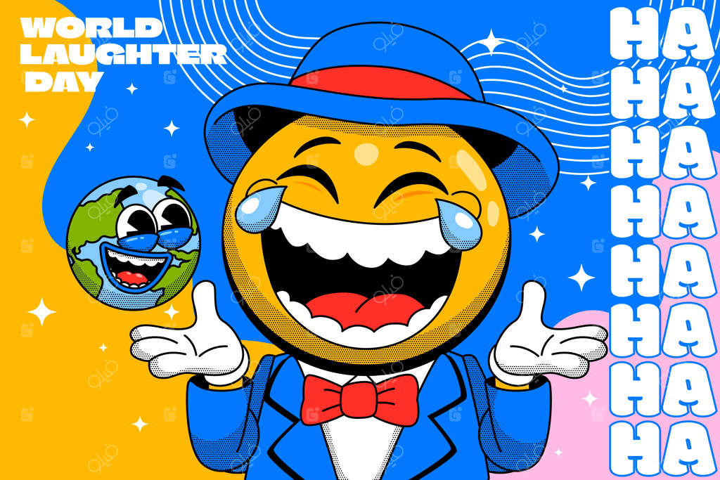 پس‌زمینه دست‌ساز برای روز جهانی خنده