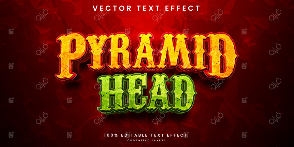 اثر متن قابل ویرایش هرم‌سر