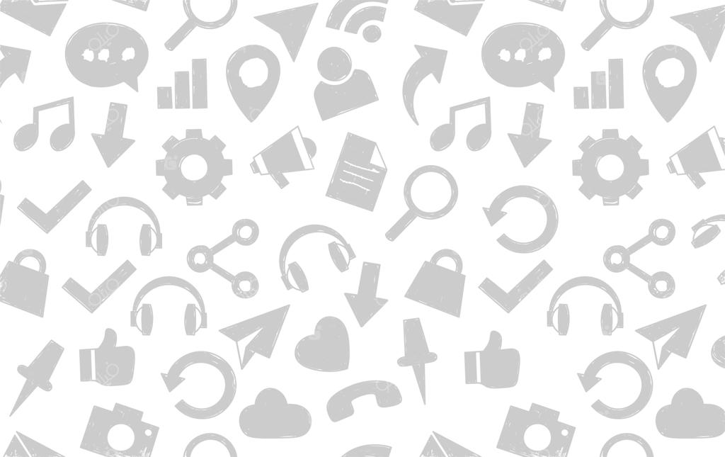 پس‌زمینه پترن بدون درز شبکه‌های اجتماعی و وب‌سایت