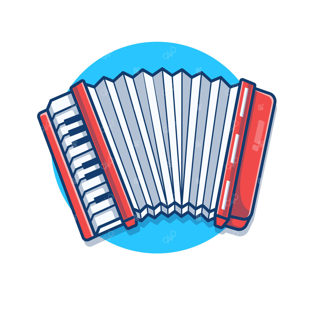 تصویرسازی کارتونی از موسیقی کلاسیک با آکاردئون