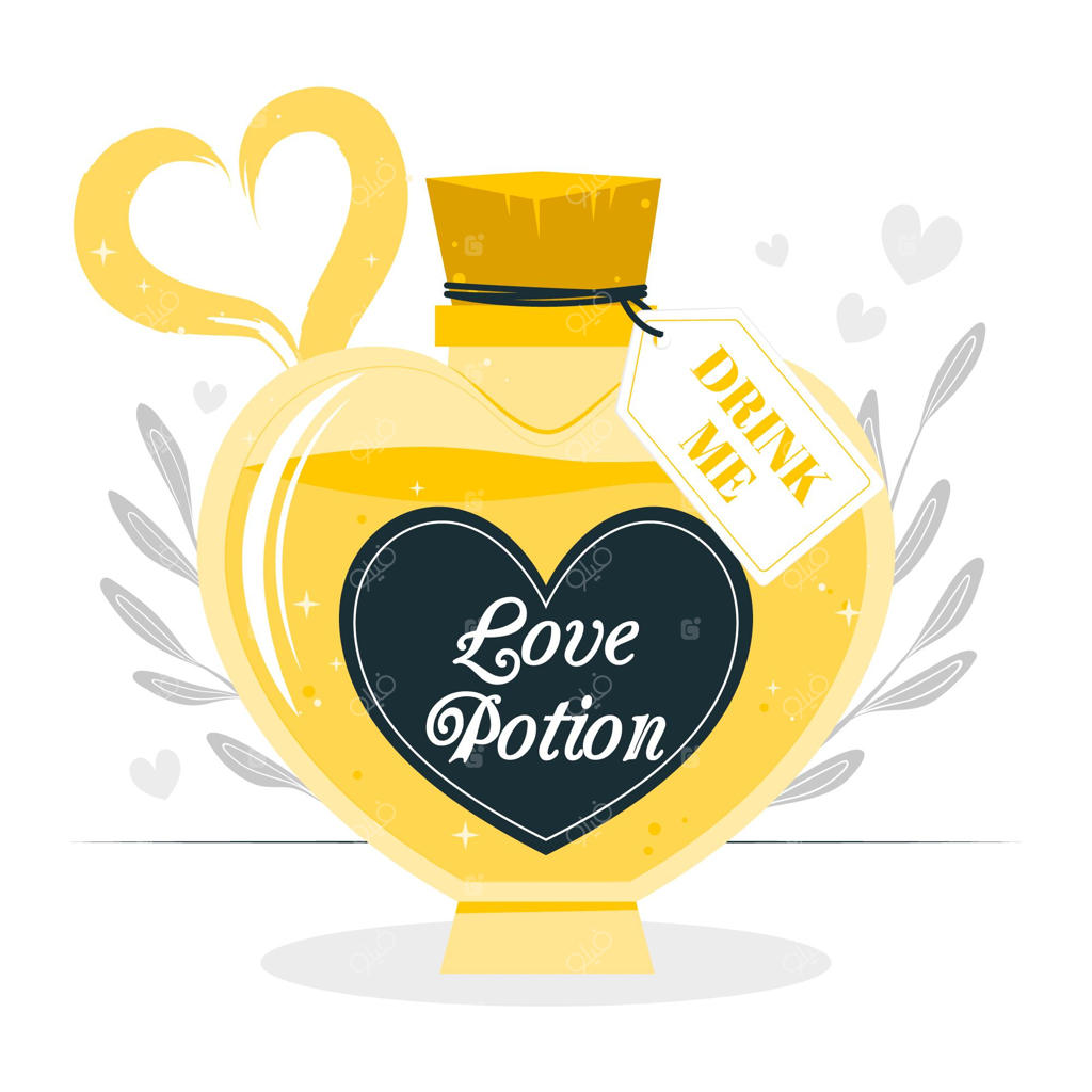 تصویرسازی مفهوم معجون عشق