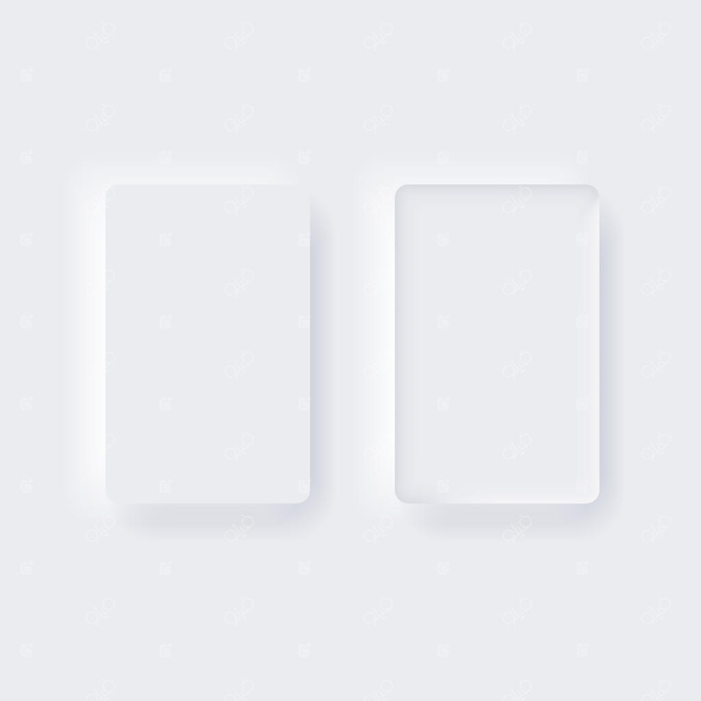 سبک نیومورفیسم: رابط کاربری و تجربه کاربری دکمه. تصویرسازی وکتور.