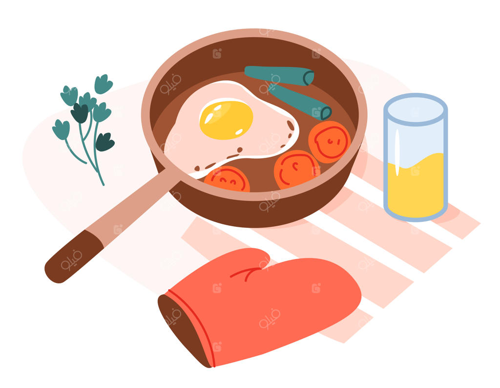 صبحانه تخم‌مرغ همزده با سبزیجات: غذای خانگی سالم در تابه