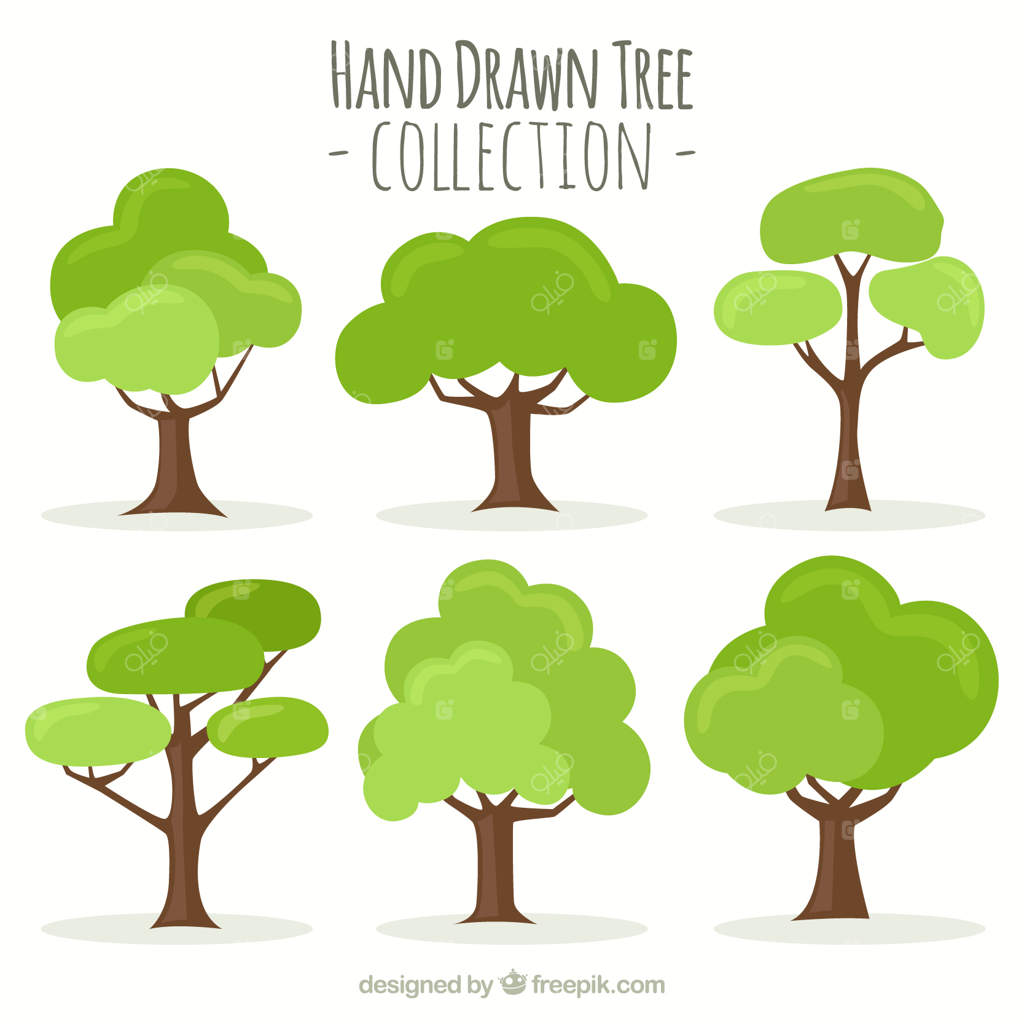 مجموعه درختان دست‌کشیده