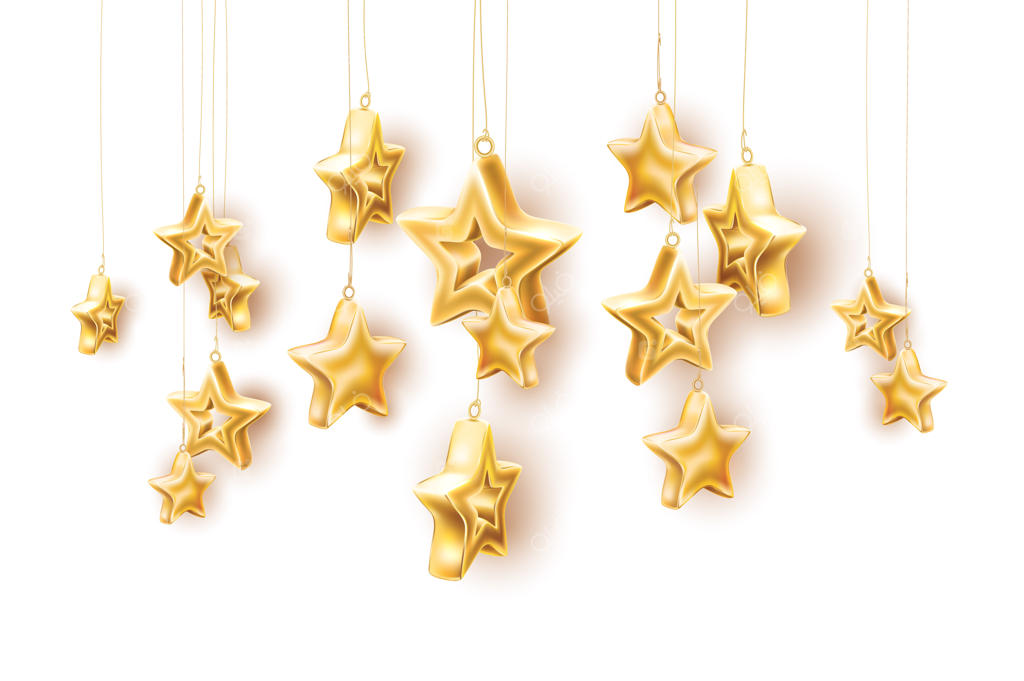 مجموعه‌ای از اسباب‌بازی‌های طلایی و واقعی درخت کریسمس وکتوری