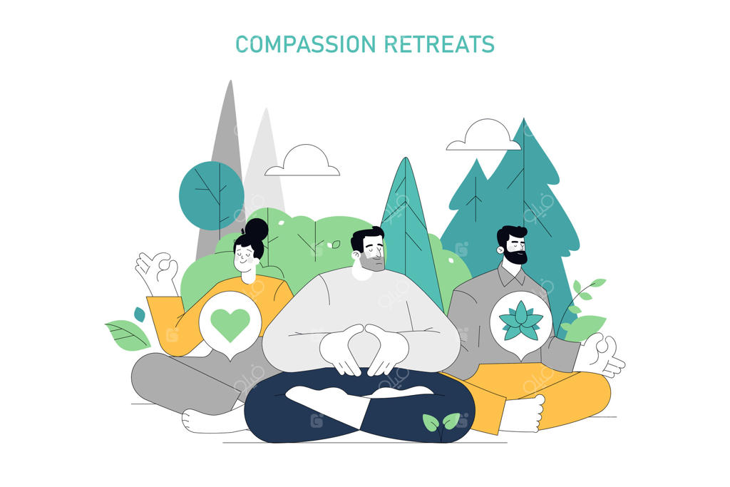 درمان متمرکز بر شفقت؛ تصویرسازی تخت