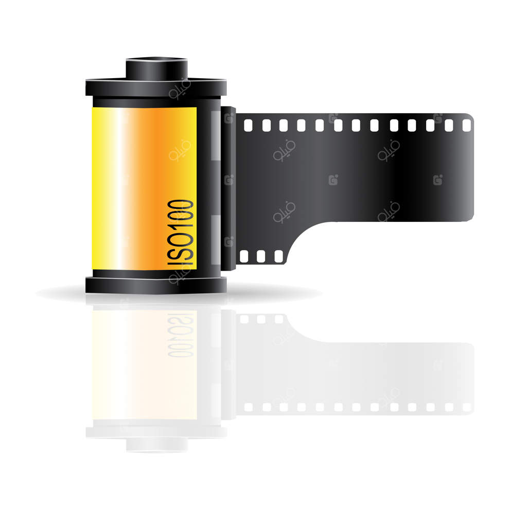 نماد وکتور رول فیلم دوربین