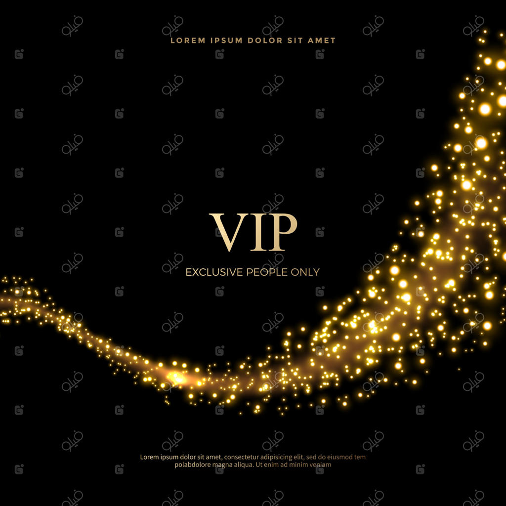 زمینه انتزاعی با درخشش طلایی